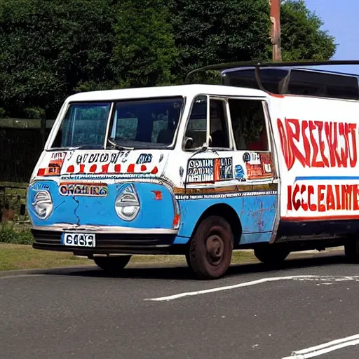 Prompt: they're justified and they're ancient and they drive an ice cream van