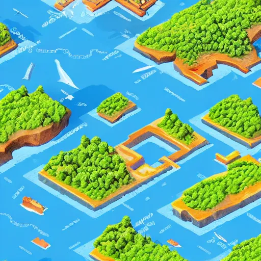 Image similar to isometric island in the sky, isometric invironment, 3d art, amazing detail, artstation, concept art