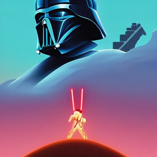 Image similar to face icon stylized minimalist star wars : episode v - the empire strikes back 1 9 8 0, loftis, cory behance hd by jesper ejsing, by rhads, makoto shinkai and lois van baarle, ilya kuvshinov, rossdraws global illumination