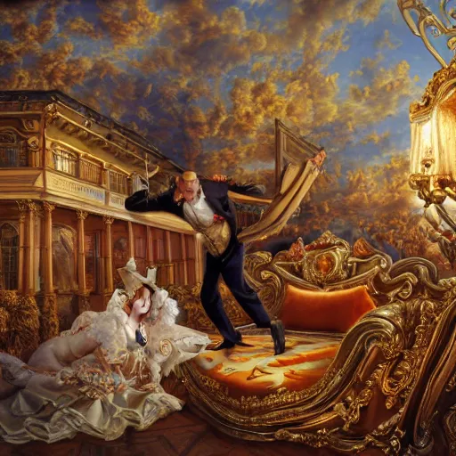 Image similar to the ceo of stock market, Realistic, Regal, Refined, Detailed Digital Art, Michael Cheval, Walt Disney (1937), François Boucher, Oil Painting, Steampunk, Highly Detailed, Cinematic Lighting, Unreal Engine, 8k