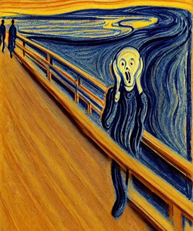 Image similar to the scream in real life