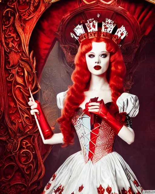 evil ‘queen of hearts' goddess from 'Alice in | Stable Diffusion | OpenArt