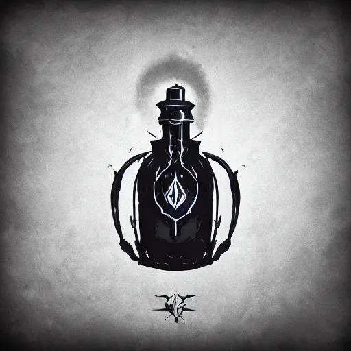 Image similar to magic potion iconography inventory game icon rpg fantasy ability icon logo diablo blizzard digital art, trending on art station kvlt by peder balke by fernando forero mystic high contrast bold colors noir