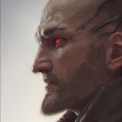 Image similar to realistic d & d fantasy eldritch cultist, closeup portrait art by donato giancola and greg rutkowski, vintage retro, realistic face, digital art, trending on artstation, symmetry!!