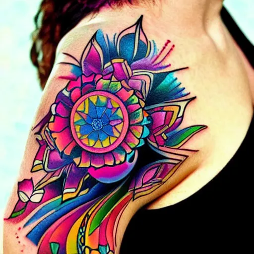 Image similar to psicodelic tattoo