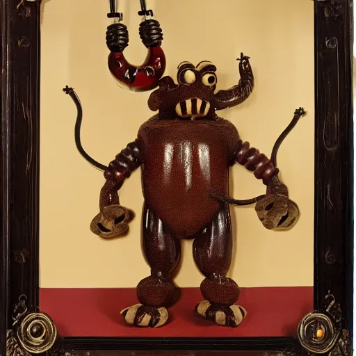 Prompt: ' uncle aloysius'portrait of anthropomorphic cowboy snake grape juice caveman hydra bull oil marionette |'uncle aloysius'| 3 5 mm film, 8 k, 1 0 8 0 p