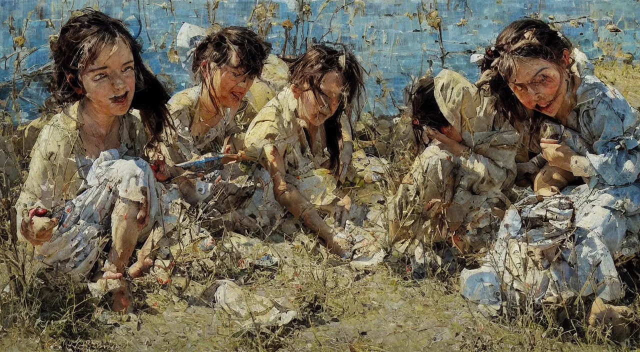 Prompt: painting by denis sarazhin