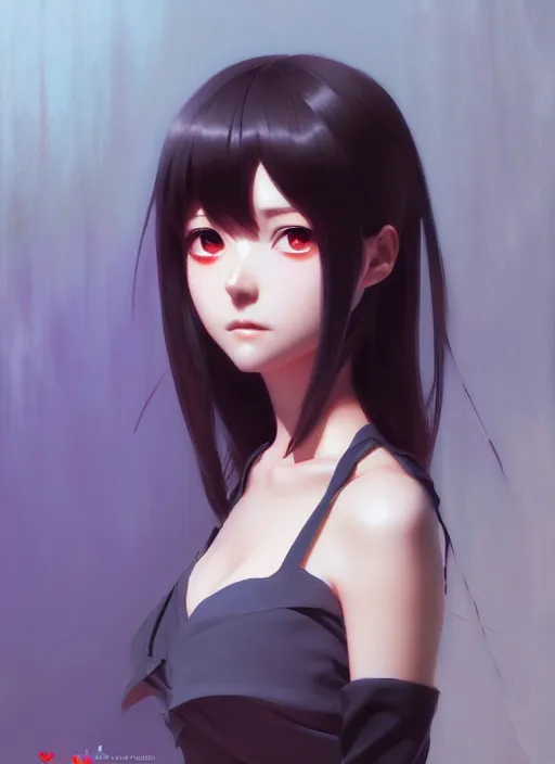 Image similar to kirari momobami, fine detail, anime, realistic shaded lighting, poster by ilya kuvshinov katsuhiro otomo, magali villeneuve, artgerm, jeremy lipkin and michael garmash and rob rey, enjoy herself