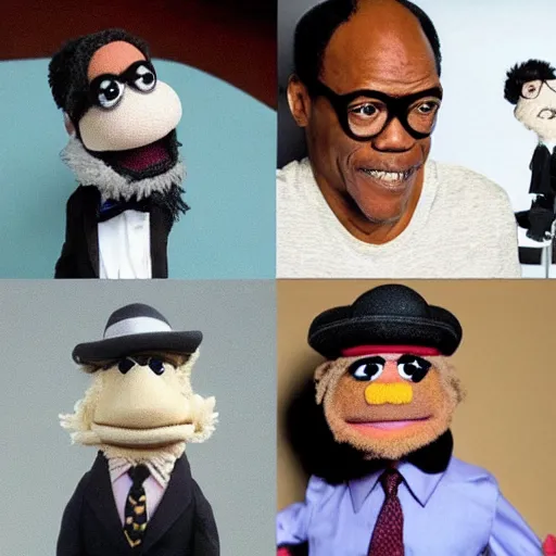 Prompt: Samuel L Jackson as a Muppet