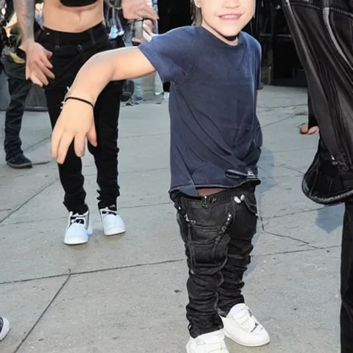 Image similar to Justin Bieber as a midget
