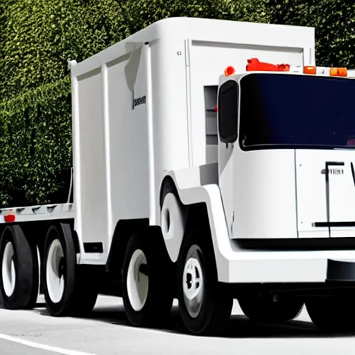 Prompt: jonathan ive dieter rams garbage truck