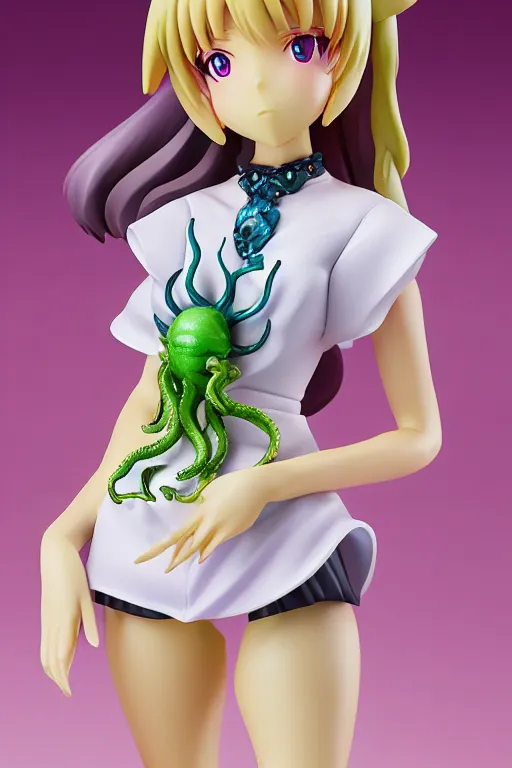 Image similar to figurine of cosmic horrors wearing an elegant summer blouse, personification, official store photo, commercial photo, featured on amiami, 8 k, 8 5 mm, beautiful composition