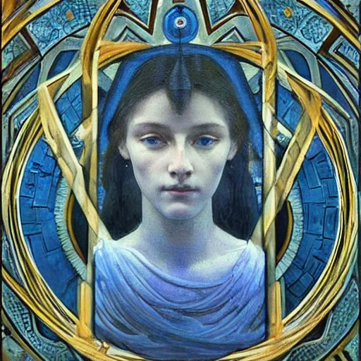 Image similar to Extreamly beautiful Eyes, Hypnotic Eyes, Emotional Eyes, by Annie Swynnerton and Nicholas Roerich and jean delville, glowing paper lanterns, strong dramatic cinematic lighting , ornate tiled architecture, lost civilizations, smooth, sharp focus, extremely detailed