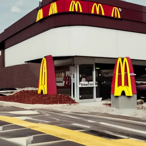 Prompt: Photo of a McDonalds on the surface of the moon