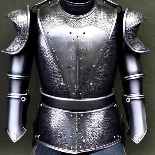 Image similar to black metallic duit of armour