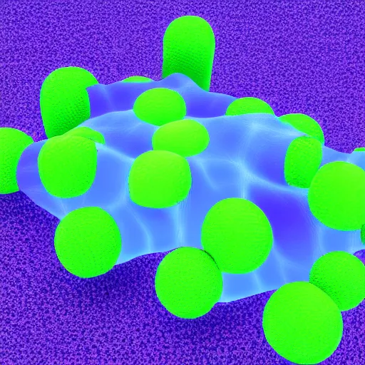 Prompt: side view of skin cells as hyper geometric 3d render