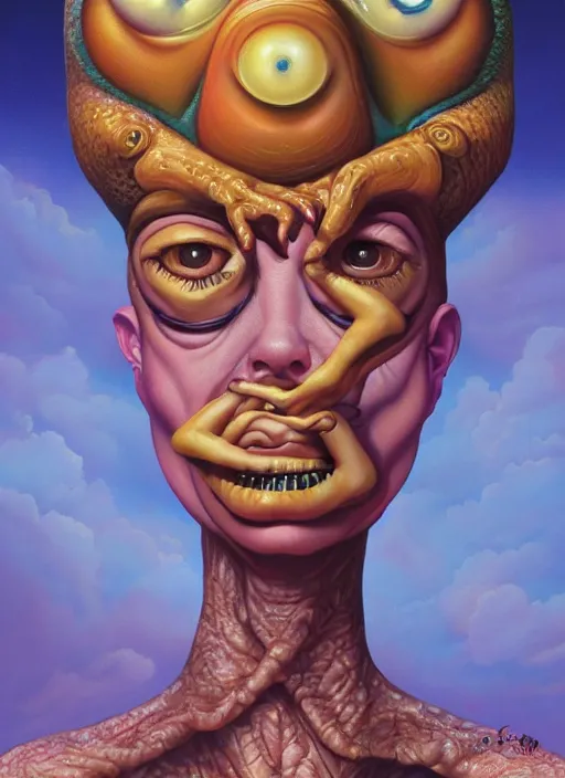 Prompt: strange surrealist, looming, biomorphic portrait of a woman with large eyes, part by ( ( ( jason edmiston ) ) ), part by!!! todd schorr!!!, oil painting, soft light, 4 k, focus on head, cinematic composition, cinematic lighting, high quality octane render, masterpiece