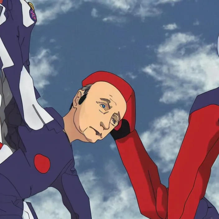 Image similar to vladimir putin in evangelion