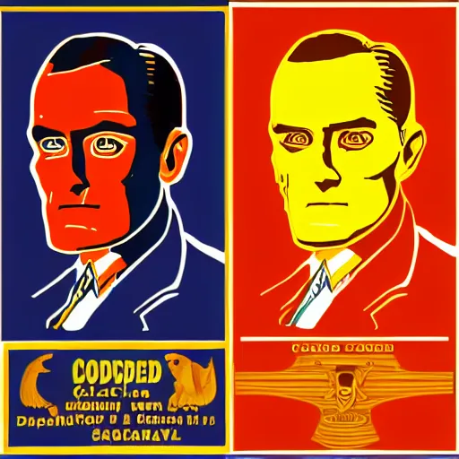 Image similar to D. B. Cooper, intricate vector clipart