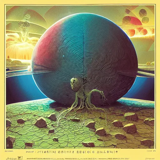 Prompt: A brain absorbing the entire cosmos, feed your mind, cinematic landscape, by Jacek Yurka, Kelly Freas, Filip Hodas, Paul Lehr, Dan Mumford, Max Ernst, Roger Dean, Caspar David Friedrich, Barclay Shaw, Jeffrey Smith, Dan McPharlin