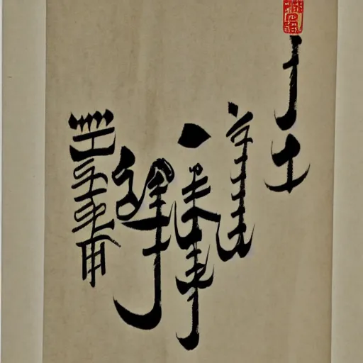 Image similar to poem written in arabic chinese script