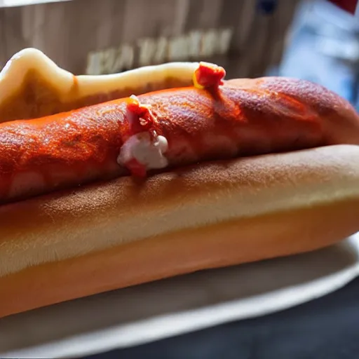 Image similar to A dragon hotdog