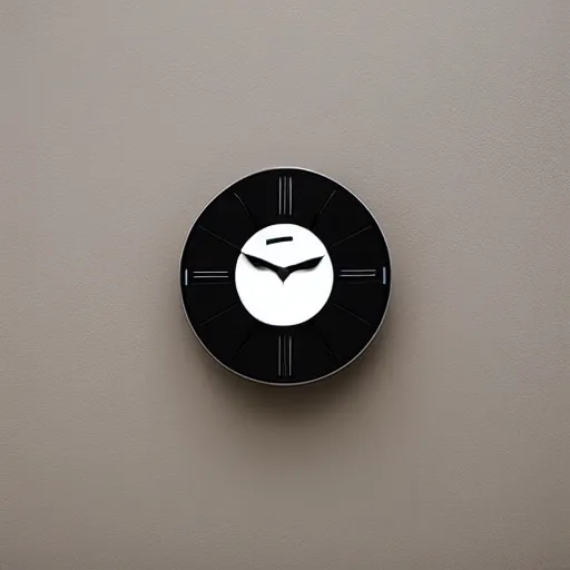 Prompt: a wall clock designed by Ron arad