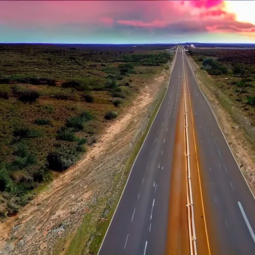 Prompt: an epic cinematic 8K HD movie shot of a highway