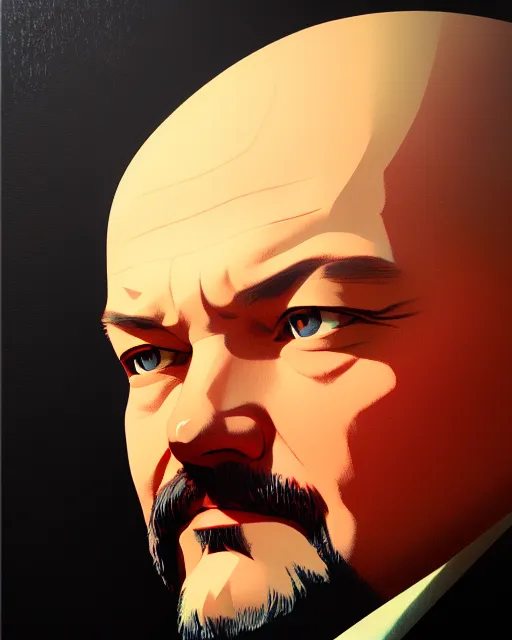 Image similar to lenin!!!, fine - face, audrey plaza, realistic shaded perfect face, fine details. anime. realistic shaded lighting poster by ilya kuvshinov, magali villeneuve, artgerm, jeremy lipkin and michael garmash and rob rey