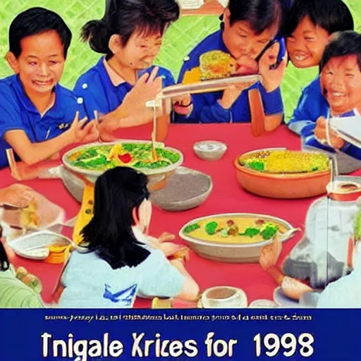 Image similar to 1 9 9 0 s singaporean public education poster for food