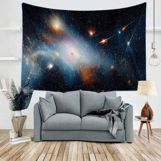 Prompt: hubble deep field tapestry