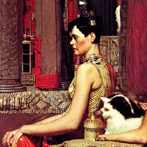 Prompt: cleopatra by norman rockwell