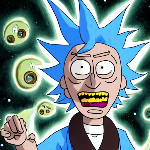 Prompt: Rick Sanchez from Rick and morty, Detailed