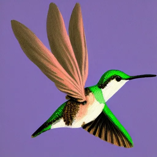 Prompt: picture of a hummingbird by akihito yoshida, highly detailed, dramatic lighting