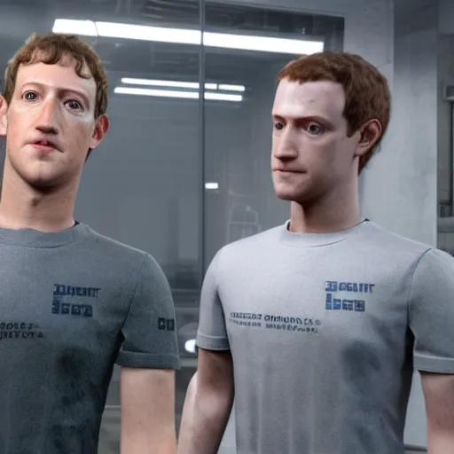 Prompt: Mark Zuckerberg in Detroit: Become Human