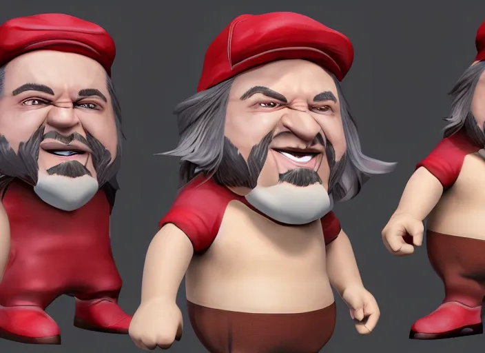 Prompt: 3 d model of chumlee character in fighting game, stylized 3 d graphics, hdr, ultra graphics, ray tracing, 4 k image