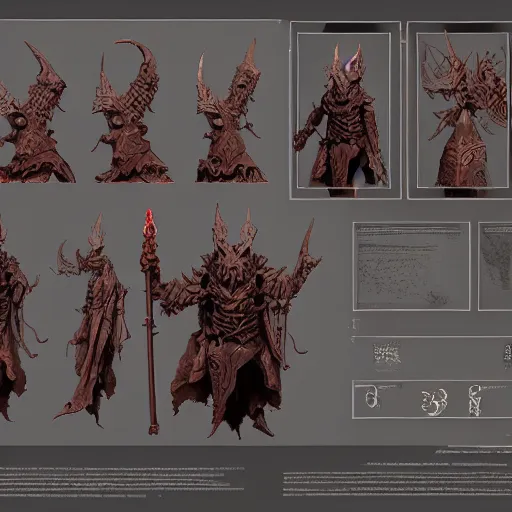 Image similar to arch lich design, dnd character sheet, Moebius, Greg Rutkowski, Zabrocki, Karlkka, Jayison Devadas, Phuoc Quan, trending on Artstation, 8K, ultra wide angle, zenith view, pincushion lens effect.