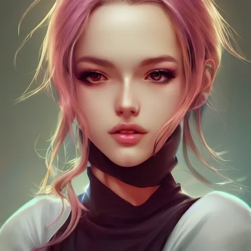 Image similar to a beautiful girl， by Artgerm Lau, hyperdetailed, trending on artstation, trending on deviantart