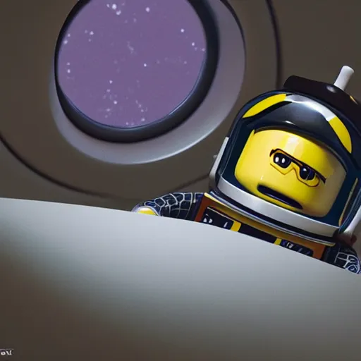 Prompt: lego minion astronaut in the spaceship by goro fujita, realism, sharp details, cinematic, highly detailed, digital, 3 d, yellow colors