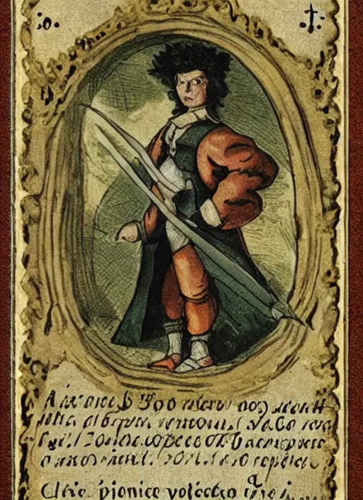 Image similar to a pokemon card from the 1 6 9 0 s