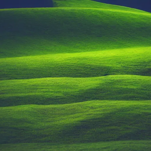 Prompt: professional photo of landscape similar to green hills level of sonic, by discovery magazine, real life, photorealistic, soft focus, long exposure