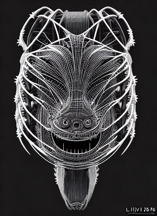 Image similar to a synthwave wireframe axolotl, face is made intricate tribal bio - mechanical, bw, unreal engine, glamor shot, nikon d 7 5 0, closeup, f / 2. 8, low contrast, 1 6 k, rim lighting, optical fiber, cinematic lighting, insanely detailed and intricate, hypermaximalist, elegant, ornate, hyper realistic,