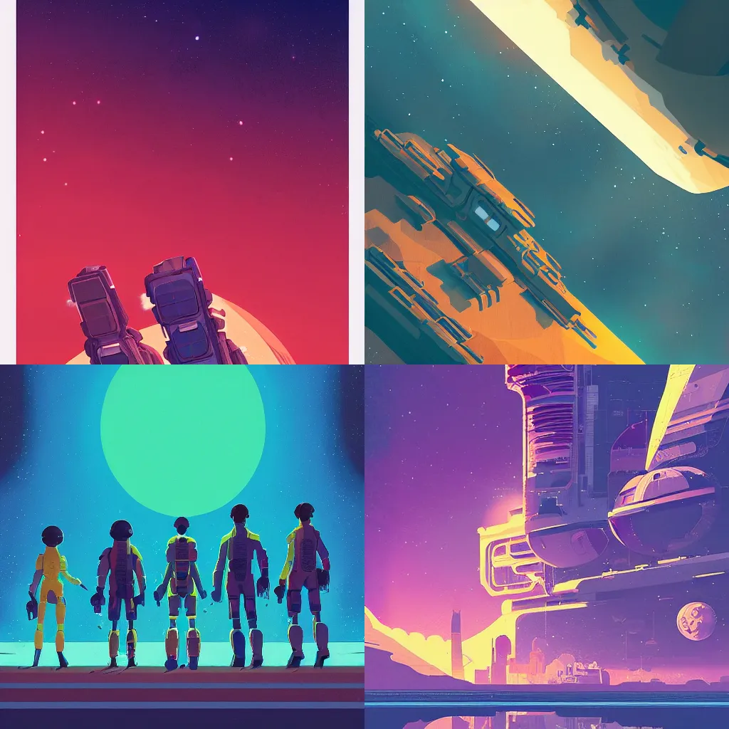 Prompt: The Expanse by James Gilleard