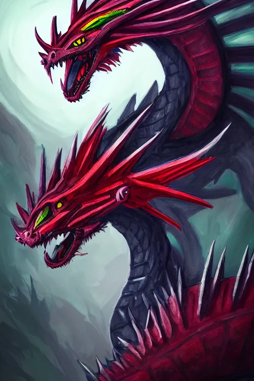 Image similar to a fierce dragon by nick deligaris