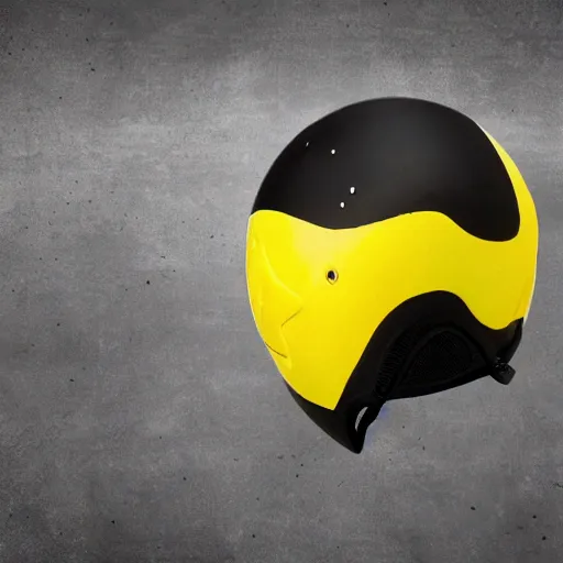 Image similar to black suit catgirl yellow motorcycle helmet, floating through galaxy