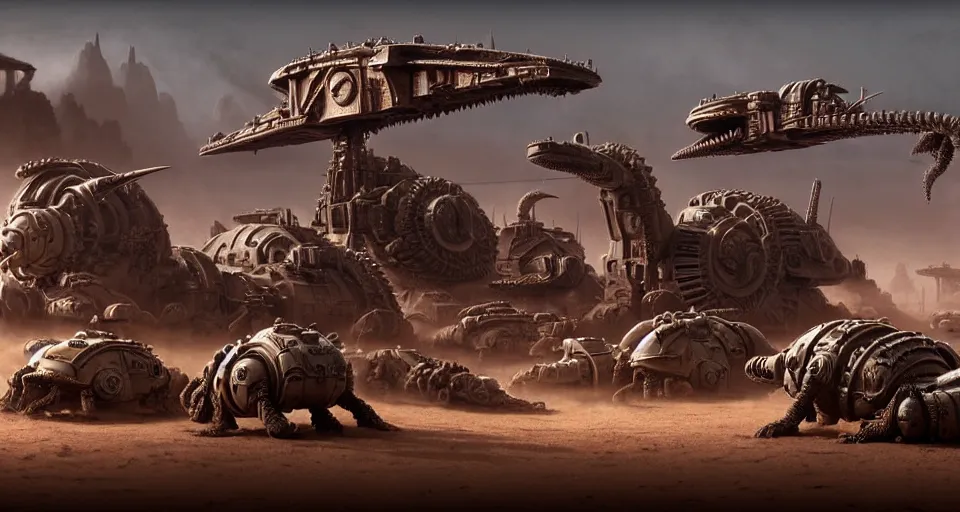 Prompt: pixar sarlacc demons running brontosaurus atat googly eyes, military tank fury road iron smelting pits space marines, highly detailed cinematic scifi render of 3 d sculpt of spiked gears of war skulls, military chris foss, john harris, hoover dam'aircraft carrier tower'beeple, warhammer 4 0 k, halo, halo, mass effect