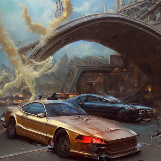 ArtStation - Luxury - Crash of Cars - Vehicle