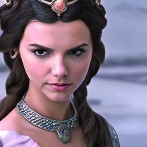 Image similar to victoria justice as princess padme in star wars episode 3, 8 k resolution, cinematic lighting, anatomically correct