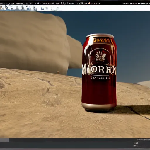 Prompt: very derailed photograph of a mohren beer, unreal engine 5