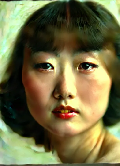 Image similar to vintage film still from Italy of pretty Asuka Saito stares in amusement at you. soft detailed painting at 16K resolution and amazingly epic visuals. epically beautiful image. amazing effect, image looks gorgeously crisp as far as it's visual fidelity goes, absolutely outstanding. vivid clarity. ultra detail. iridescent. mind-breaking. mega-beautiful pencil shadowing. beautiful face. Ultra High Definition. soft shading. soft texture. intensely beautiful.